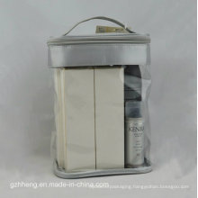 Custom Soft PVC Bag with Handle for Make up (cosmetic packaging)
